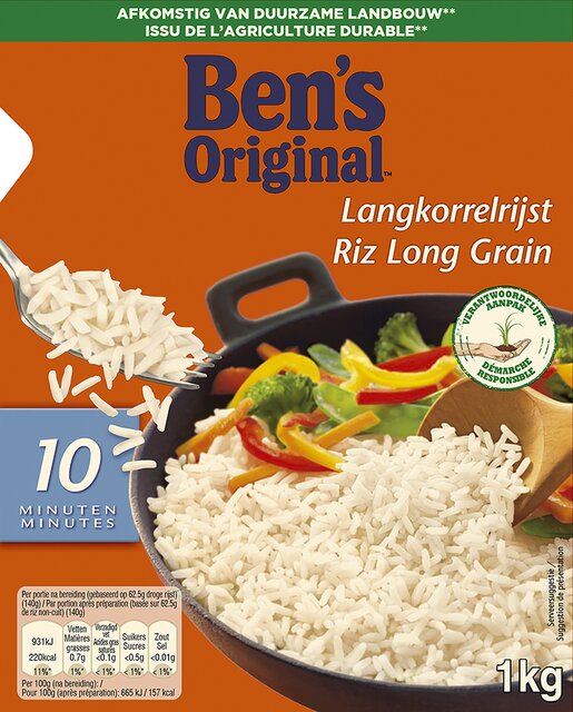 Riz long grains (10') 1kg