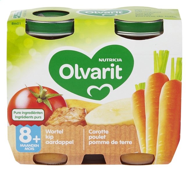 Kip-wortel-aardappel +8M 200gx2