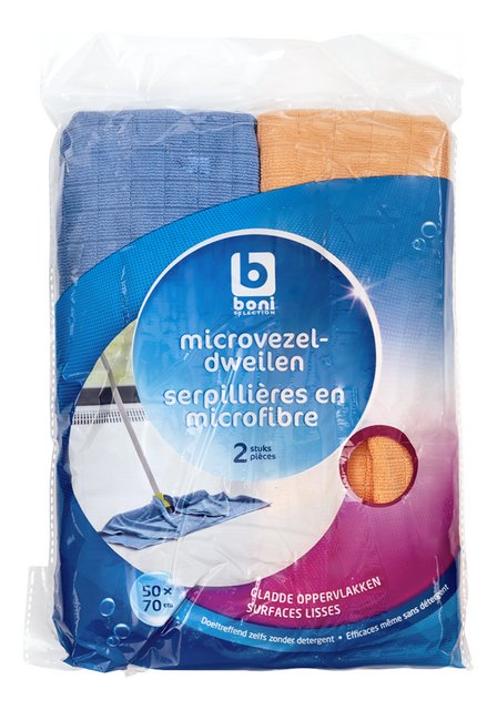 Dweil microvezel 50/70 2stuks