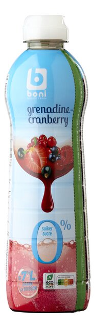 Grenadine-cranberry siroop 0% suiker 75cl