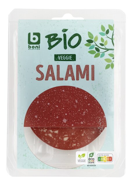 Salami vegetarisch ±12 sneetjes BIO 100g