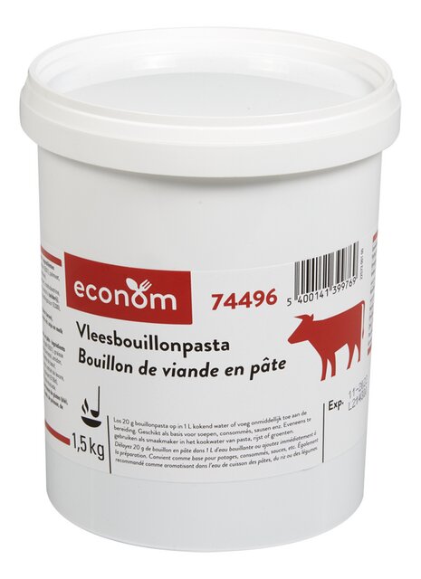 Vleesbouillon pasta (75L) 1,5kg