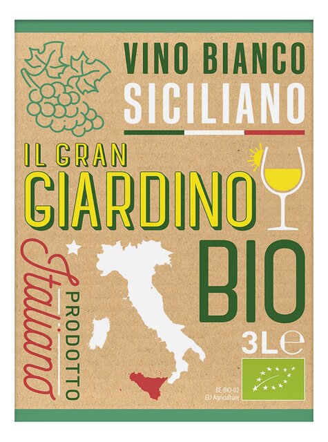 Il Gran Giardino Grillo Chardonnay blanc BIO 3L