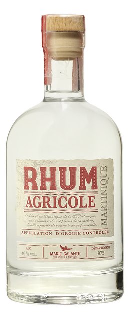 Rhum agricole blanche 40% 70cl