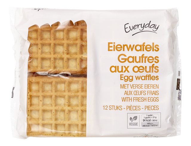 Eierwafels 12st 250g