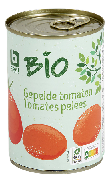 Tomates pelées/entières BIO 400g