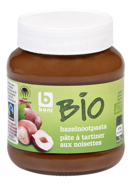 Hazelnootpasta Fairtrade BIO 400g