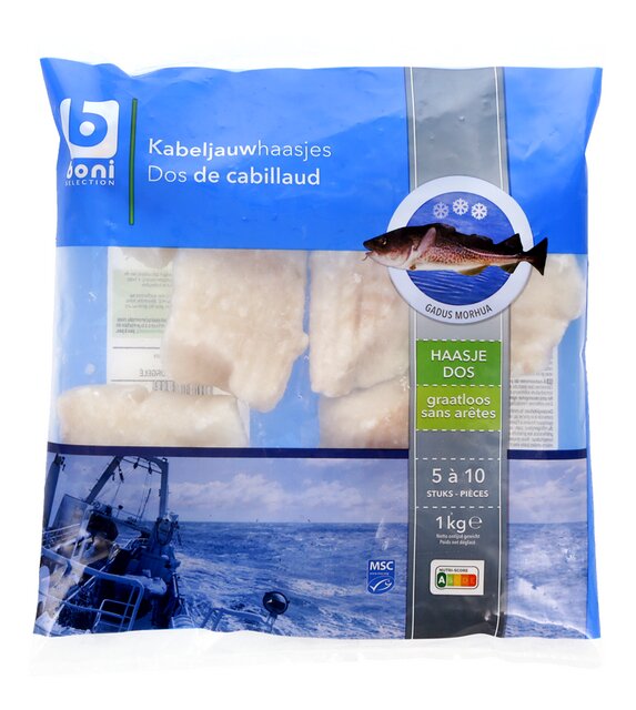 Cabillaud Sans arêtes MSC 1kg