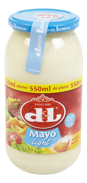 Mayonnaise light aux oeufs 550ml