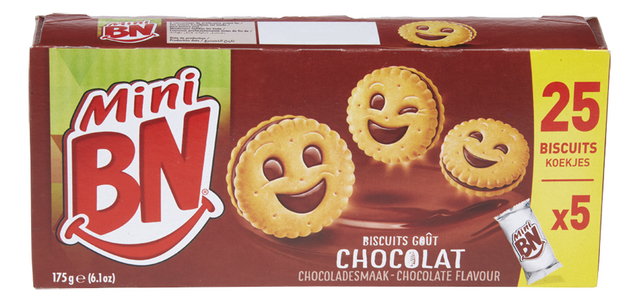Biscuits chocolat individuel mini 35gx5