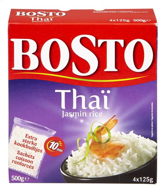Riz jasmin thaï en sach. cuis. (10') 125g 4p 500g