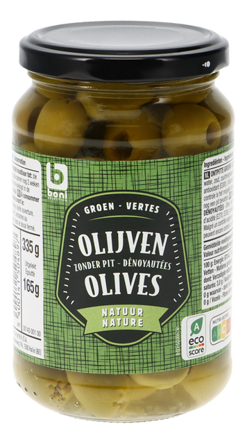 Olives vertes dénoyautées 335g
