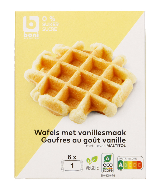 Vanillewafels suikervrij ind. 25gx6