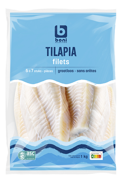 Filet de tilapia s/ar ASC ±140g ±6p 1kg