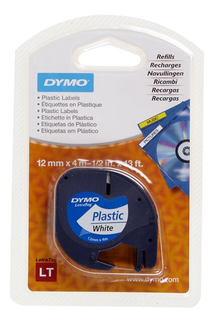 Tape plastiek voor Dymo Tetratag