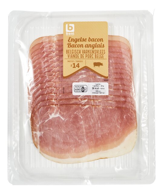 Bacon engels ±18 sneetjes 150g