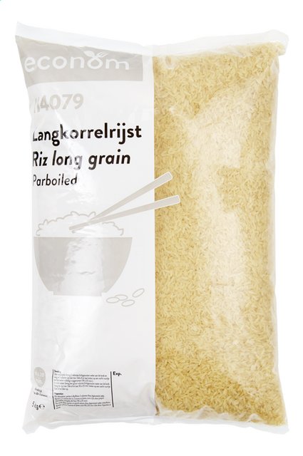 Riz long grain étuvé (18' à 20') 5kg
