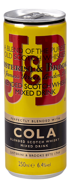 Blended scotch whisky-cola 6,4% 25cl