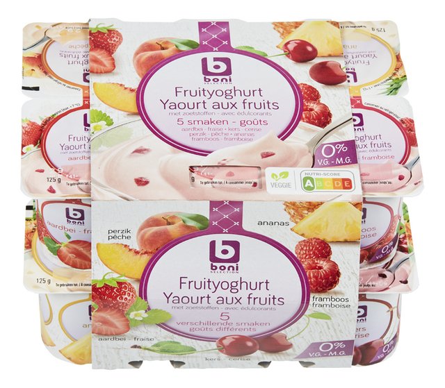 Yoghurt 0%VG 5 fruitsmaken 125gx12