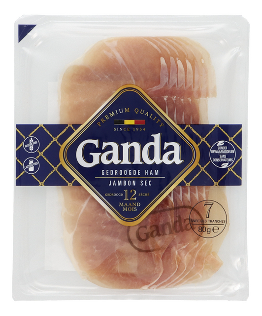 Ganda ham 7 sneetjes 80g
