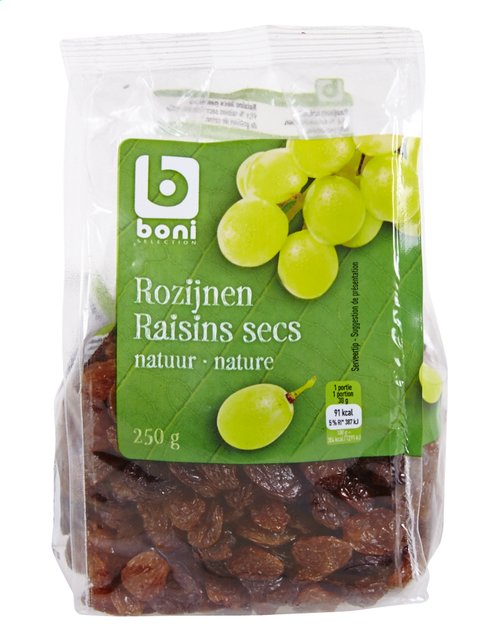 Raisins secs nature 250g