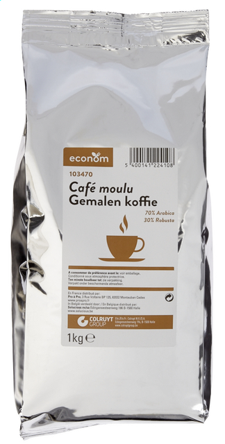 Café moulu 70% arabica 30% robusta 1kg