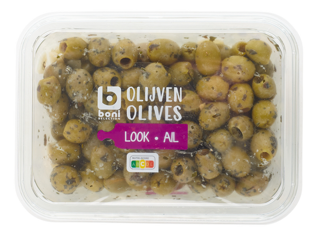 Olives vertes à l'ail 400g