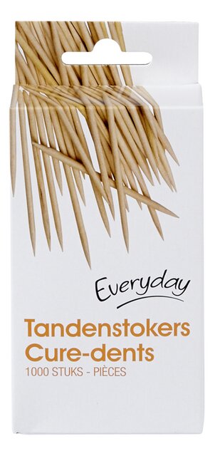 Tandenstokers hout 1000st