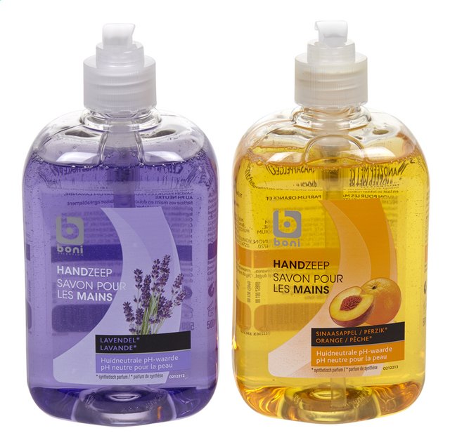 Savon liquide mains ass.500ml