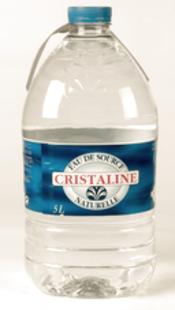 Cristaline eau pétillante, bouteille de 1,5 litre, paquet de 6 pièces sur