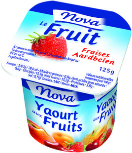 Yoghurt fruit halfvol1% VG 125gx4