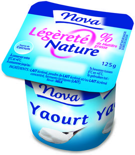Yoghurt natuur 0% 125gx4