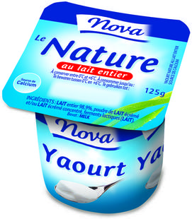 Yaourt nature sans lactose 4x125g
