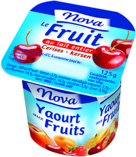 Yoghurt fruit volle melk 125gx4