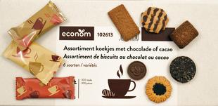 Assortiment biscuits chocolat ou cacao(6v)ind.300p