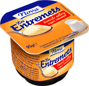 Pudding semoule nature caramel 95gx2