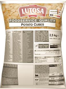 Pommes de terre en cubes 12mm 2,5kg