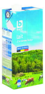 Lait demi-écrémé des Ardennes UHT 1L