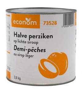 Demi pêches au sirop léger PN 2,6kg