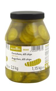 Cornichons dill chips aigres-doux 2,3kg