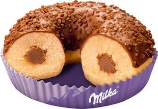 Donut gevuld met Milka 65gx48