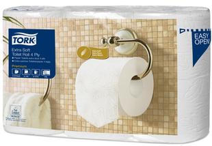 Toiletpapier traditioneel wit 4lagen 6rollen