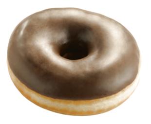 Donut chocolade 52gx48