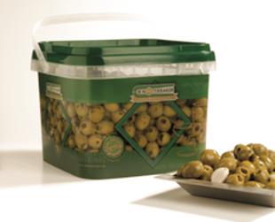 Olives dénoyautées à l'ail 3,4kg