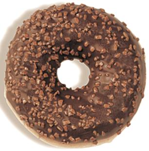 Donut met chocolade 55gx36