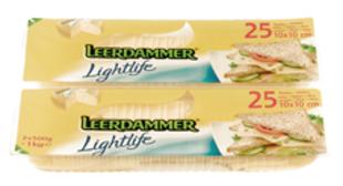 Fromage lightlife tranches 10x10 17% 20gx50