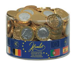 Sint Euromunten melkchocolade 1kg