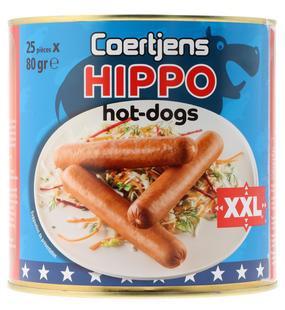 Hotdogworsten Hippo 25st 2,65kg