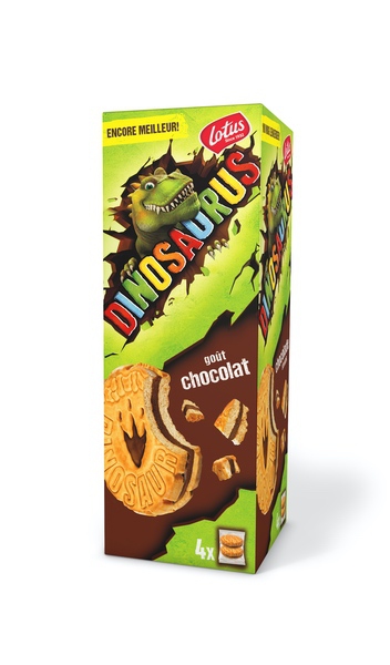 Dinosaurus biscuits fourré chocolat (4p)171g