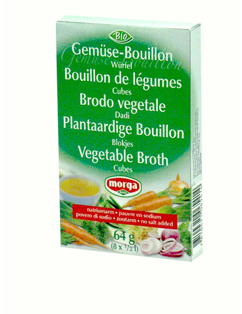 Bouillon de légumes cubes sans sel BIO 8pc 64g